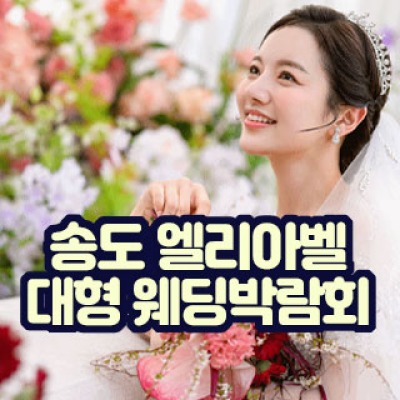 송도 엘리아벨 대형 웨딩박람회 6월 27일(토) ~ 6월 28일(일)