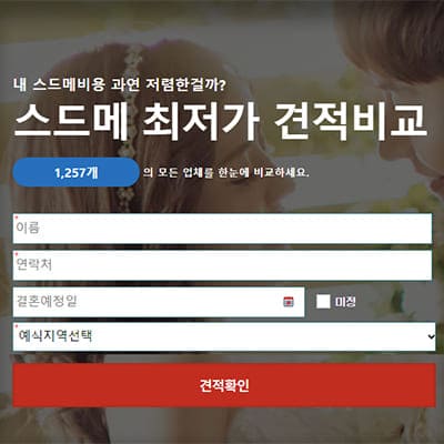 서울 스드메 비용